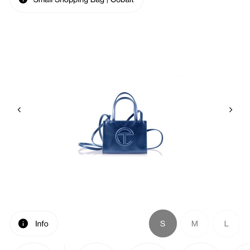 Telfar Cobalt Blue Shopping Bag - Small